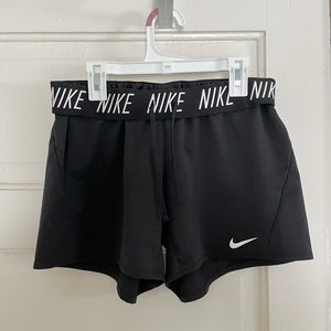 Nike attack black athletic running shorts